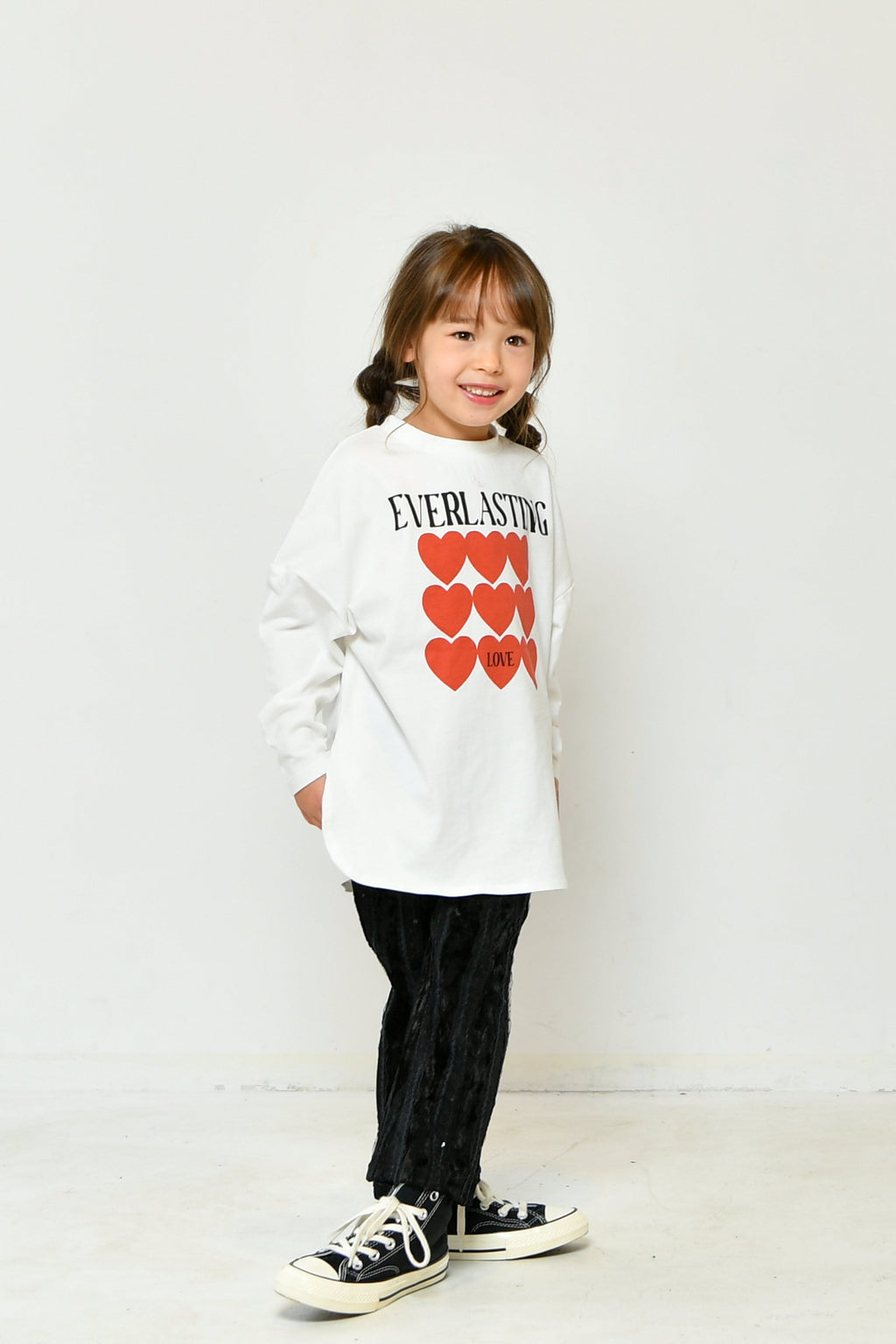 24AW商品♡NEWO♡(ネオ)ハートリボンロングTシャツ