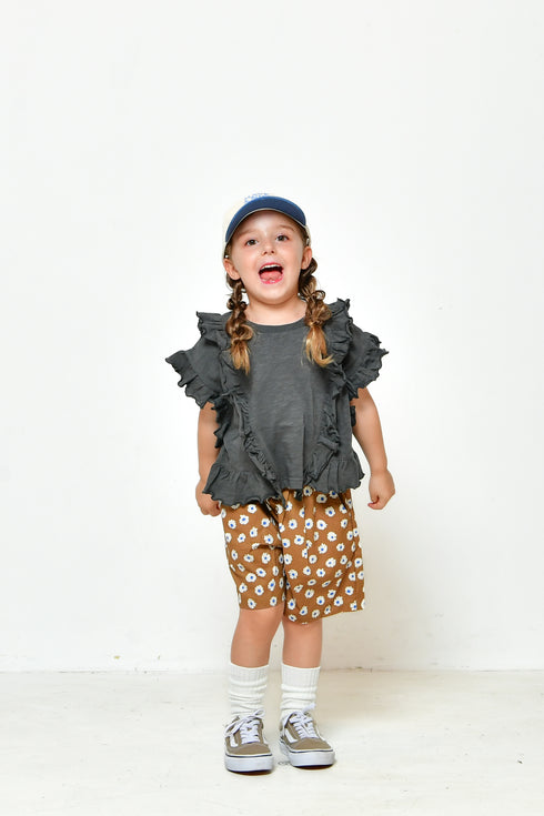 【NEWO・ネオ】フリルTシャツ|S~M|3125305W