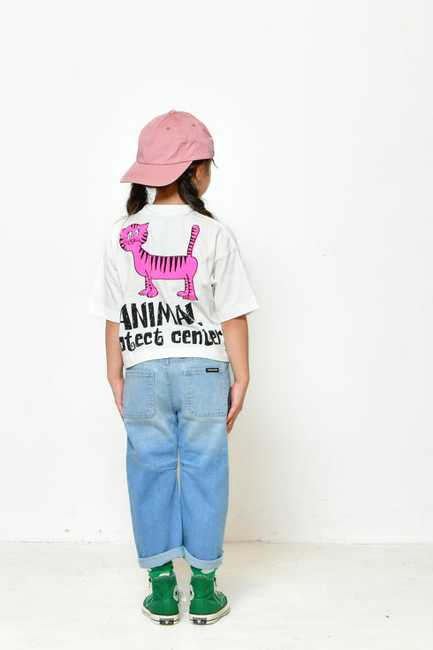 【ニードルワークス】30/-天竺ANIMAL Tシャツ|100cm~150cm|2125112