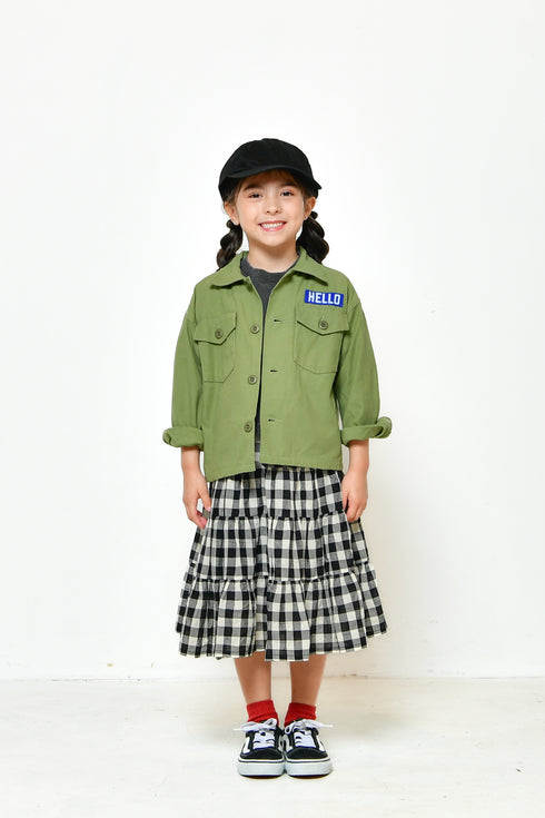 【ニードルワークス】ボイルティアードスカート|100cm~150cm|2125201