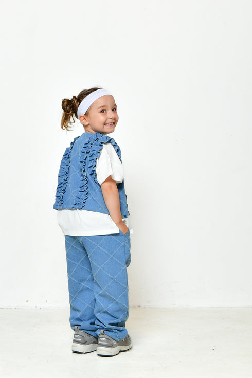 【NEWO・ネオ】フリルベスト|S~M|3125216W