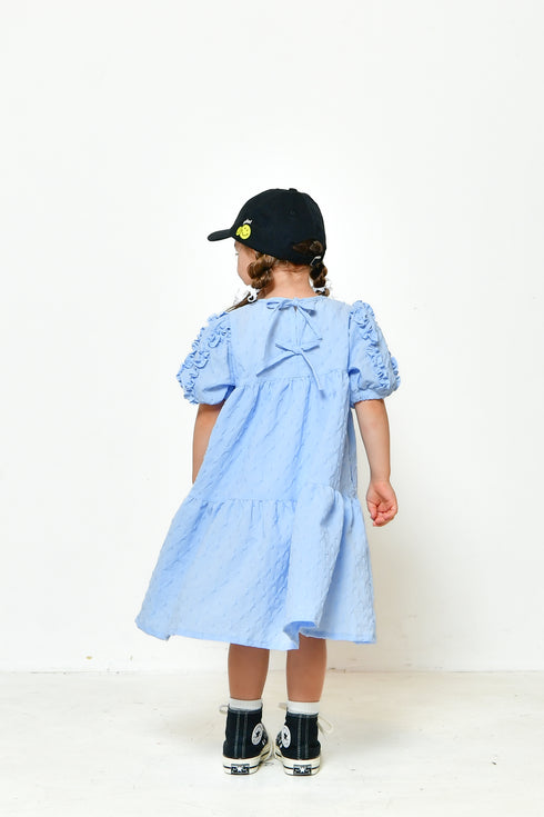 【NEWO・ネオ】パフスリーブワンピース|S~M|3125220W