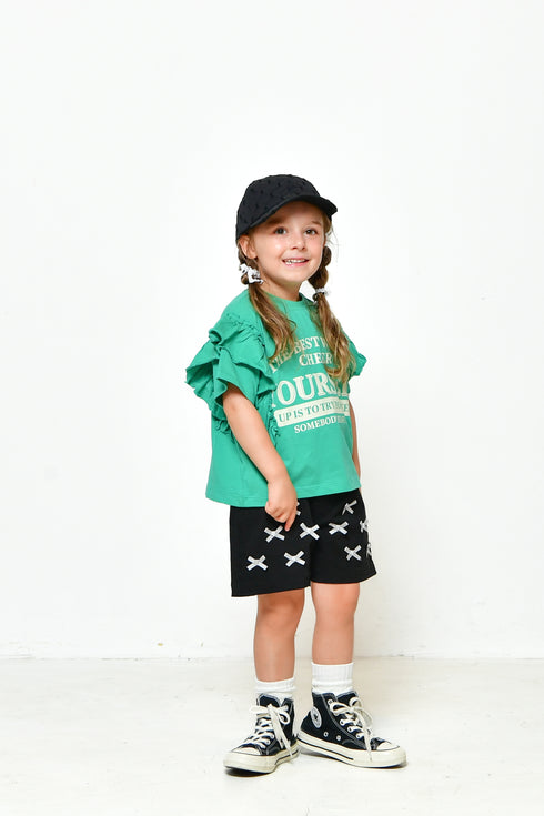 【NEWO・ネオ】フリルロゴTシャツ|80cm~150cm|3125209