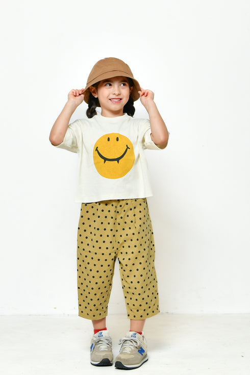 【ニードルワークス】ギャバタックDOTクロップド丈パンツ|1size~2size|2125101W