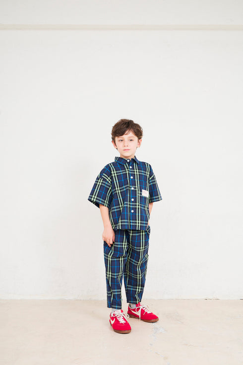 【OFFICIAL TEAM】チェックワイドシャツ★1123315m(S/M/L)