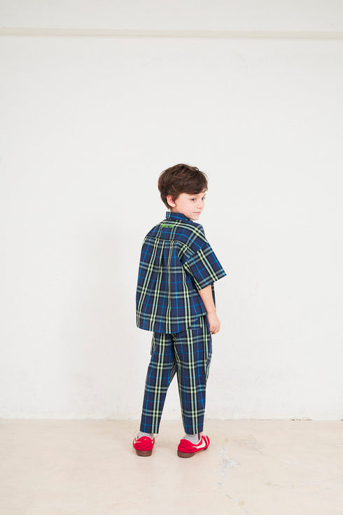 【OFFICIAL TEAM】チェックワイドシャツ★1123315m(S/M/L)