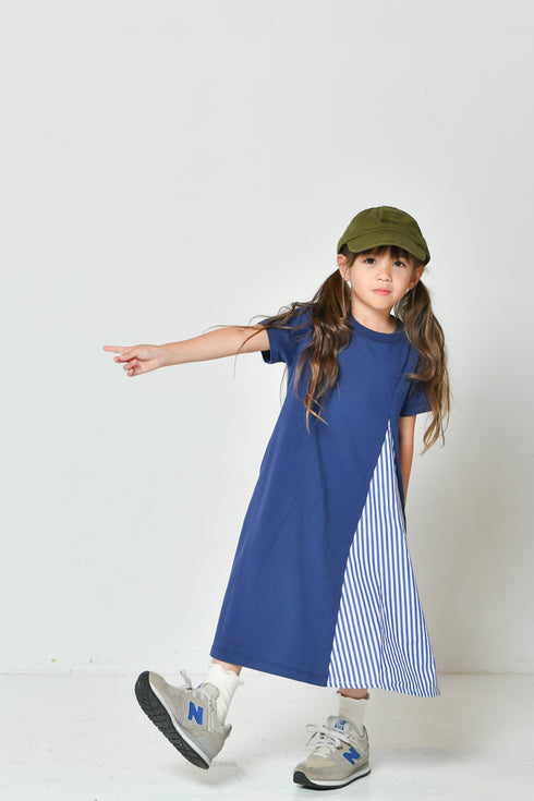 【ニードルワークス】切り替え天竺ワンピース |1size~2size|2525502W