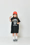 カジュアルにもガーリーにも着こなせる万能な子供服🎶【NEWO・ネオ】3柄ロゴTシャツワンピース|80cm~150cm|3125221