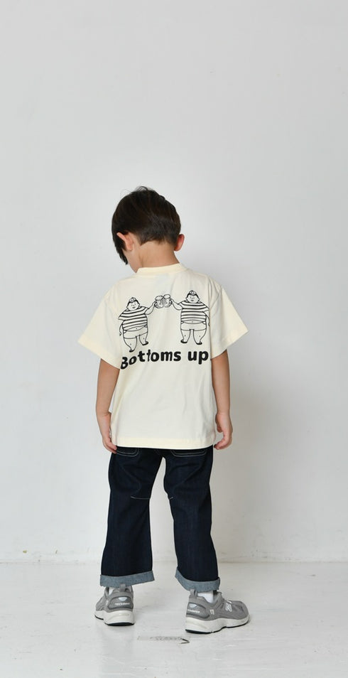 【ニードルワークス】BOTTOMS UP! Tシャツ|100cm~150cm|2525501