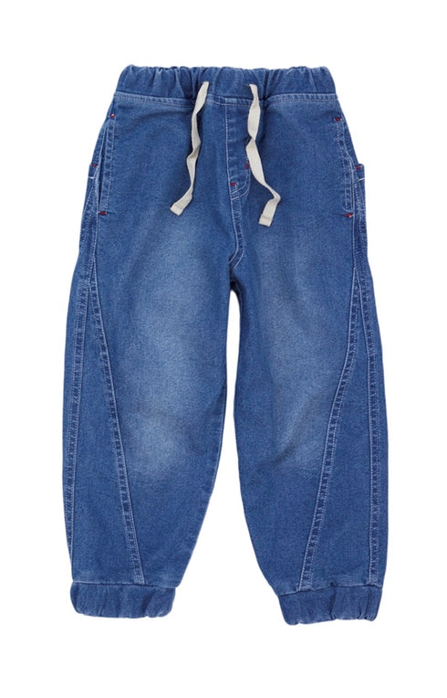 【OFFICIAL TEAM】1123110(90cm~120cm)デニムスイッチングジョガーパンツ★