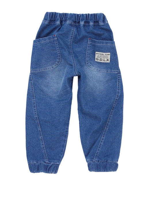 【OFFICIAL TEAM】1123110(90cm~120cm)デニムスイッチングジョガーパンツ★