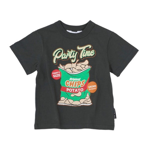 【OFFICIAL TEAM】1123225(90cm~120cm)オープンエンド チップスロゴ Tシャツ