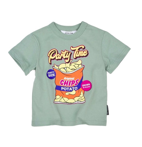 【OFFICIAL TEAM】1123225(90cm~120cm)オープンエンド チップスロゴ Tシャツ