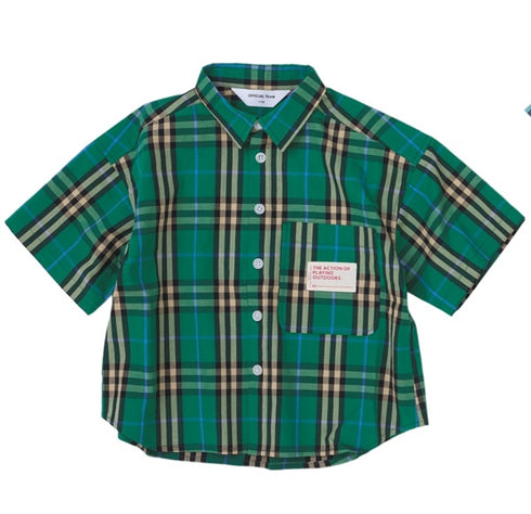 【OFFICIAL TEAM】チェックワイドシャツ★1123315m(S/M/L)