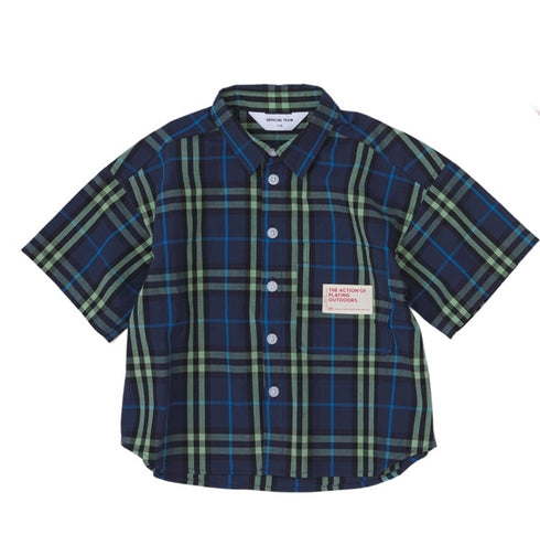 【OFFICIAL TEAM】チェックワイドシャツ★1123315m(S/M/L)