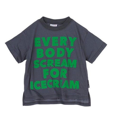 (90cm~120cm)【OFFICIAL TEAM】フロッキーロゴ メッシュコットTシャツ★1123404