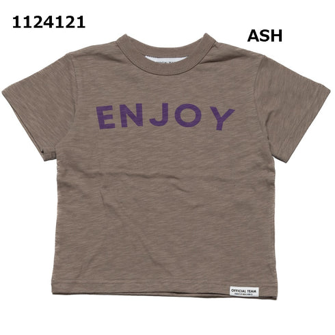 【130~150】スラブ天竺シンプルロゴTシャツ★1124121j子供服 キッズサイズ