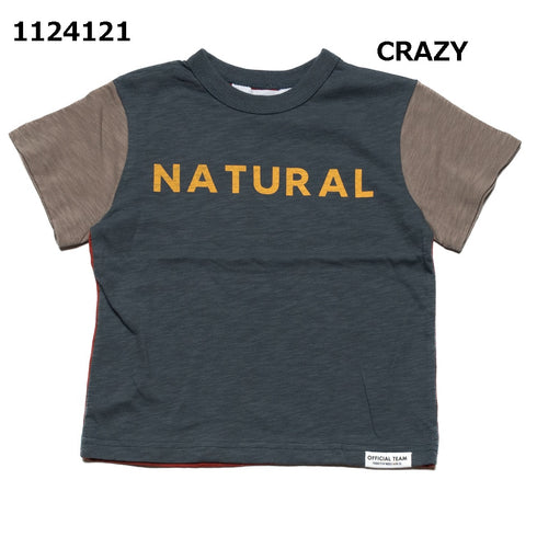 【90~120】スラブ天竺シンプルロゴTシャツ★1124121子供服 キッズサイズ