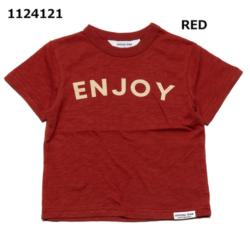 【S/M/L】スラブ天竺シンプルロゴTシャツ★1124121m 大人サイズ 親子コーデ