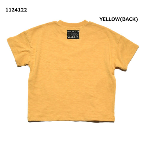 【S/M/L】スラブ天竺ダイナソーロゴTシャツ★1124122m 大人サイズ 親子コーデ