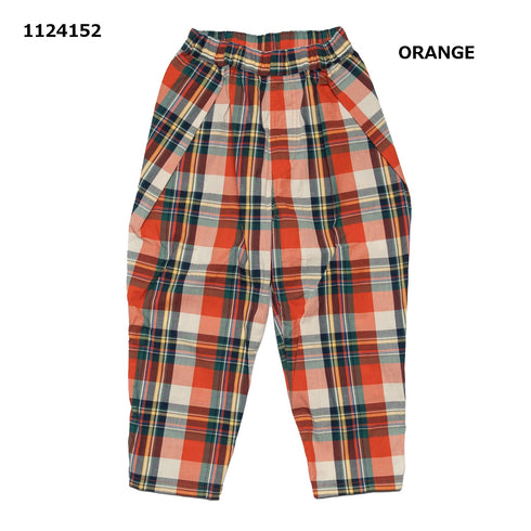 【90~120】チェック柄ワイドパンツ★1124152子供服 キッズサイズ