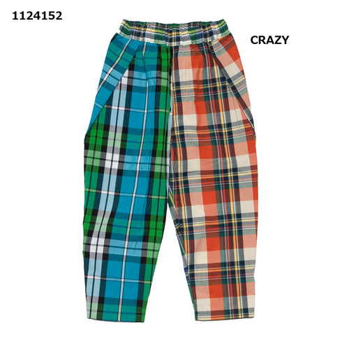 【130~150】チェック柄ワイドパンツ★1124152j子供服 キッズサイズ