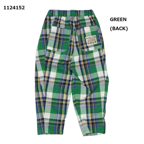 【90~120】チェック柄ワイドパンツ★1124152子供服 キッズサイズ