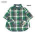 【130~150】チェック柄ポケットシャツ★1124153j子供服 キッズサイズ