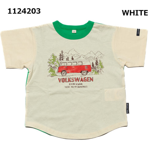 【130~150】VOLKSWAGENキャンプTシャツ★1124203j子供服 キッズサイズ