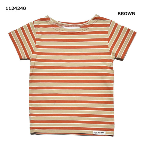 【S/M/L】バラエティボーダーTシャツ★1124240m 大人サイズ 親子コーデ