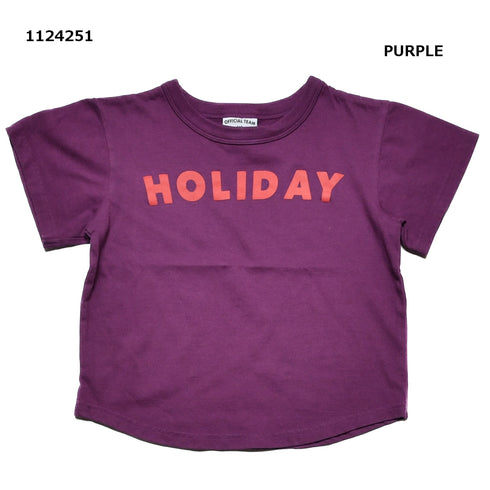 【130~150】製品染めシンプルロゴTシャツ★1124251j子供服 キッズサイズ