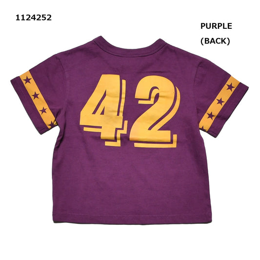 【130~150】製品染めナンバリングTシャツ★1124252j子供服 キッズサイズ