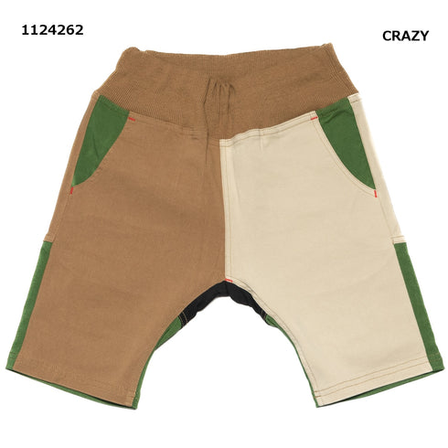 【S/M/L】スーパーストレッチサルエルハーフパンツ★1124262m 大人サイズ 親子コーデ