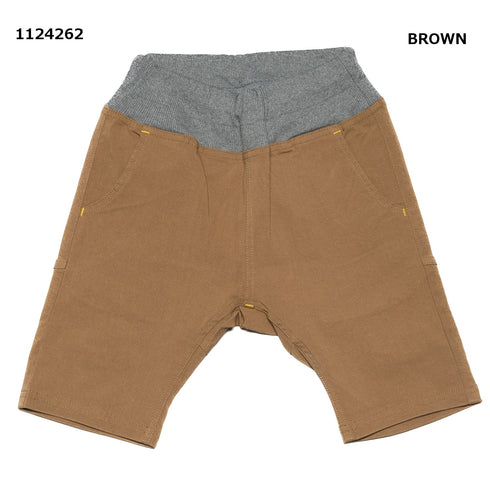 【S/M/L】スーパーストレッチサルエルハーフパンツ★1124262m 大人サイズ 親子コーデ