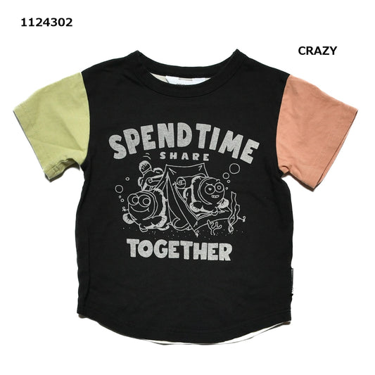 【90~120】クールタッチ海洋生物ロゴTシャツ★1124302子供服 キッズサイズ