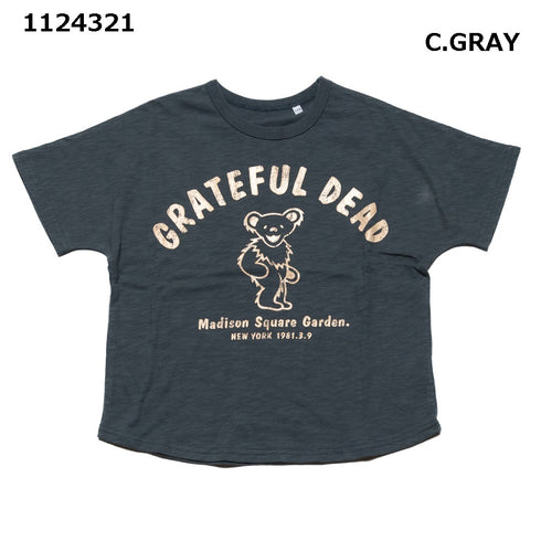 【130~150】グレイトフルデットベア スラブ天竺Tシャツ★1124321j子供服 キッズサイズ