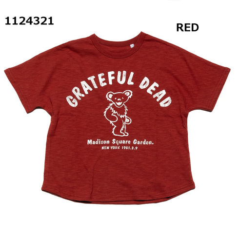 【130~150】グレイトフルデットベア スラブ天竺Tシャツ★1124321j子供服 キッズサイズ
