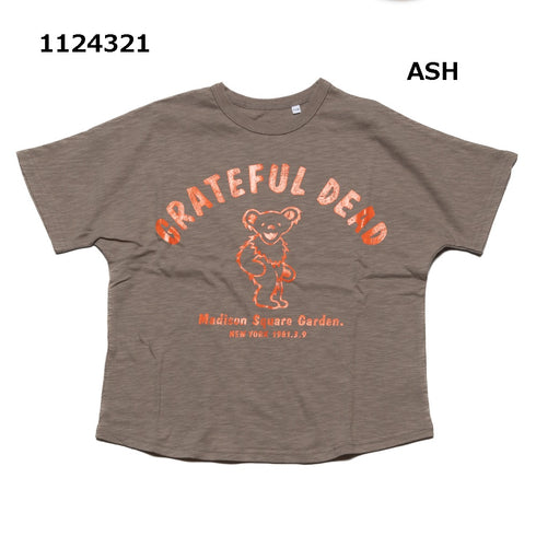 【S/M/L】グレイトフルデットベア スラブ天竺Tシャツ★1124321m 大人サイズ 親子コーデ