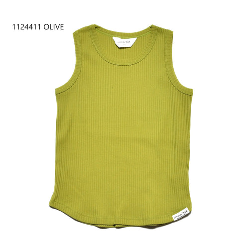 【S/M/L】リブタンクトップ★1124411m 大人サイズ 親子コーデ