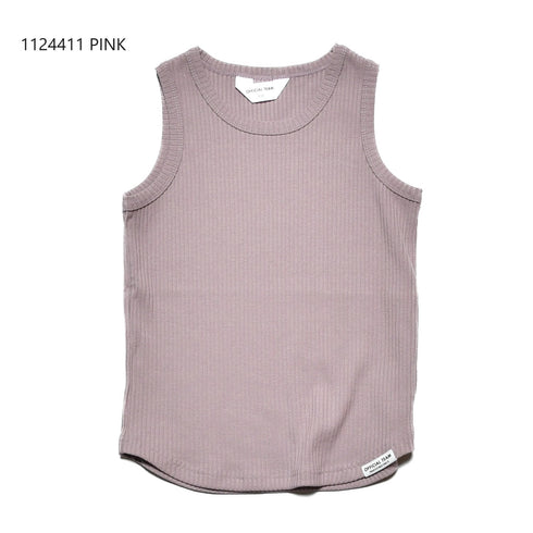 【S/M/L】リブタンクトップ★1124411m 大人サイズ 親子コーデ