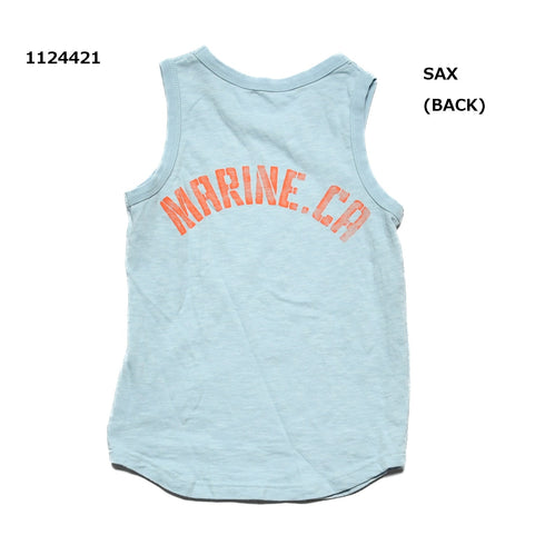 【S/M/L】スラブ天竺ロゴタンクトップ★1124421m 大人サイズ 親子コーデ