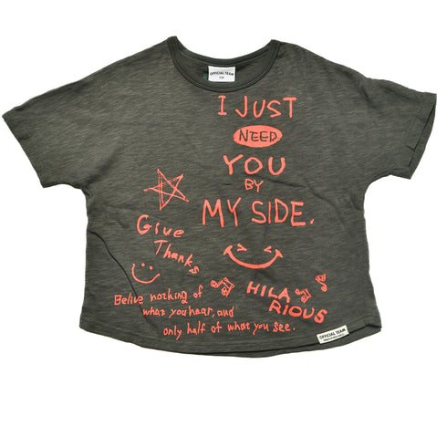 【オフィシャルチーム】スラブ天竺ラクガキスマイルTシャツ|S~L|1125203M