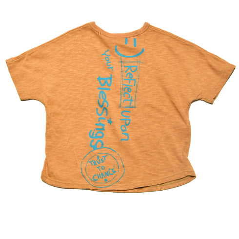 【オフィシャルチーム】スラブ天竺ラクガキスマイルTシャツ|S~L|1125203M