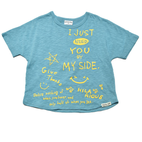 【オフィシャルチーム】スラブ天竺ラクガキスマイルTシャツ|S~L|1125203M