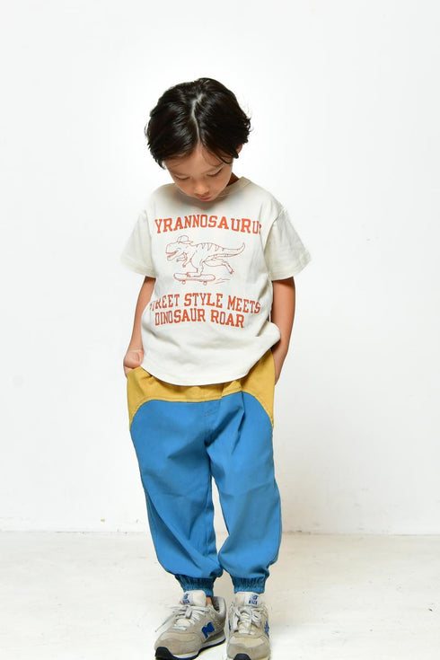 【オフィシャルチーム】スーパーストレッチバイカラータックワイドパンツ|S~L|1125215M