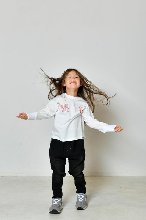 【オフィシャルチーム】ブラックデニムワイドサルエル|90cm~150cm|1125231