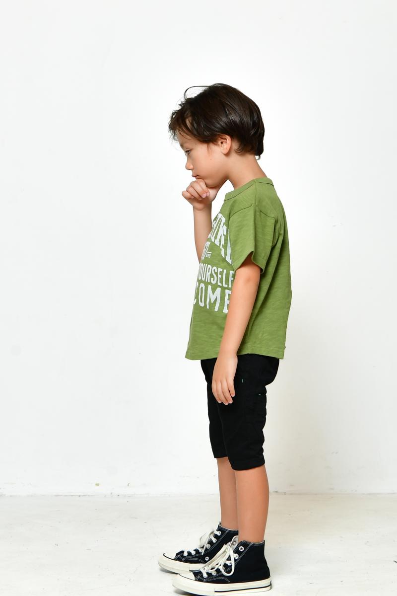 【オフィシャルチーム】ブラックデニムハーフサルエルパンツ|S~M|1125232M