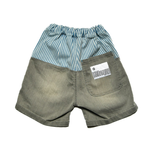 【オフィシャルチーム】ブラックデニムドッキングハーフパンツ|S~M|1125233M