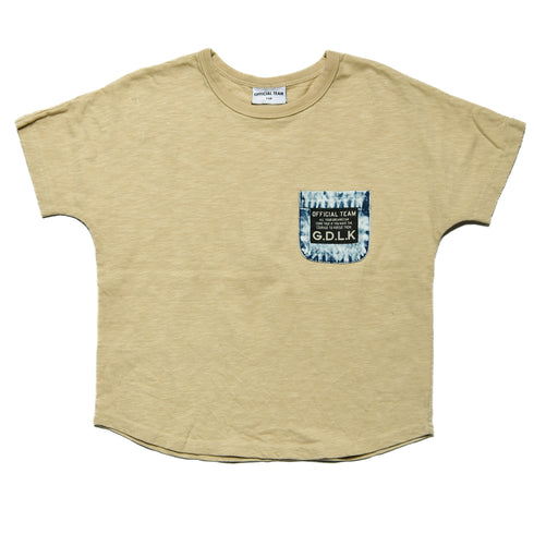 【オフィシャルチーム】スラブ天竺デニムポケットTシャツ|90cm~150cm|1125254