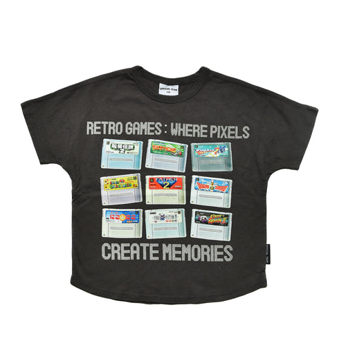 【オフィシャルチーム】クールタッチレトロゲームロゴTシャツ|90cm~150cm|1125405